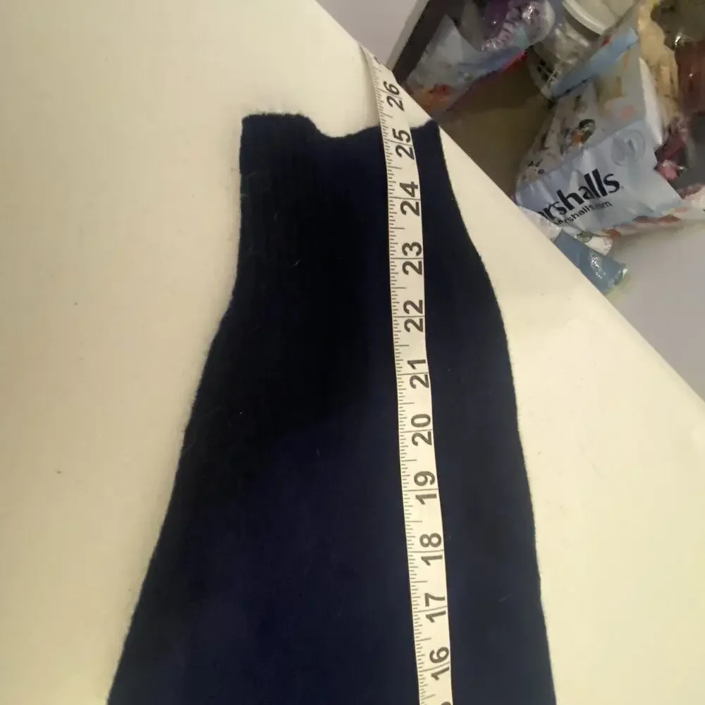 Geoffrey Beene LongSleeve Navy LambsWool Pullover Knit Sweater Workwear Men XL